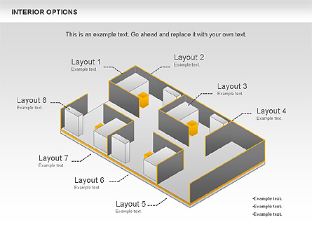 Interior Options Diagram Presentation Template, Master Slide