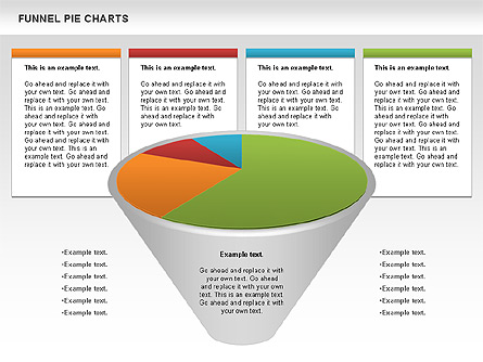 Funnel Pie Chart Presentation Template, Master Slide