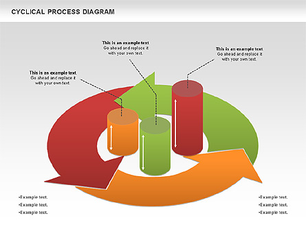 Circle Process Diagram Presentation Template, Master Slide