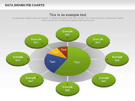 Data Driven Pie Charts Set Presentation Template, Master Slide