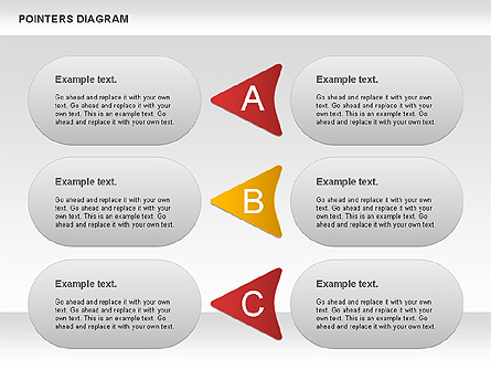 Pointer Shapes Diagram for Presentations in PowerPoint and Keynote ...