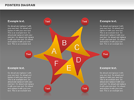 Pointer Shapes Diagram for Presentations in PowerPoint and Keynote ...