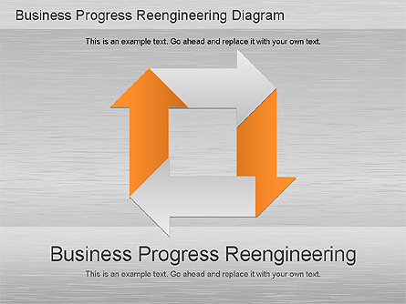Business Process Reengineering Diagram Presentation Template, Master Slide