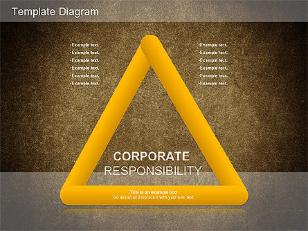 Corporate Responsibility Diagram Presentation Template, Master Slide