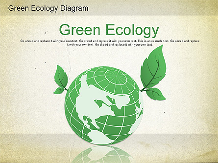Green World Diagram Presentation Template, Master Slide