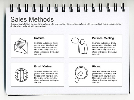 Sales Methods Diagram Presentation Template, Master Slide