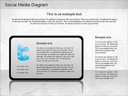 Social Media Analysis Diagram Presentation Template, Master Slide