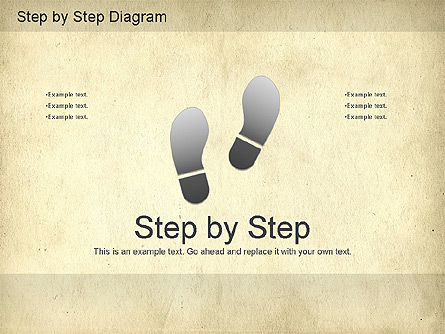 Step by Step Diagram Presentation Template, Master Slide