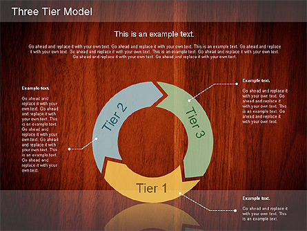 Three Tier Model Diagram for Presentations in PowerPoint and Keynote ...