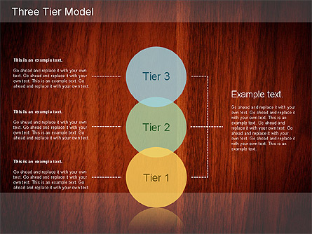 Three Tier Model Diagram for Presentations in PowerPoint and Keynote ...