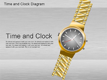 Time and Clock Shapes Presentation Template, Master Slide