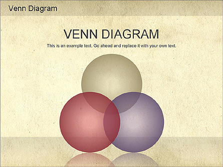Vintage Style Venn Diagram Presentation Template, Master Slide