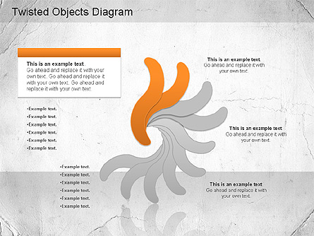 Free Twisted Objects Presentation Template, Master Slide