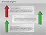 3D Process Arrows Collection slide 2