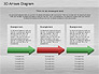 3D Process Arrows Collection slide 5