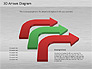 3D Process Arrows Collection slide 9