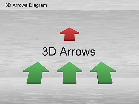 3D Process Arrows Collection Presentation Template, Master Slide