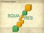 3D Squares Diagram slide 4