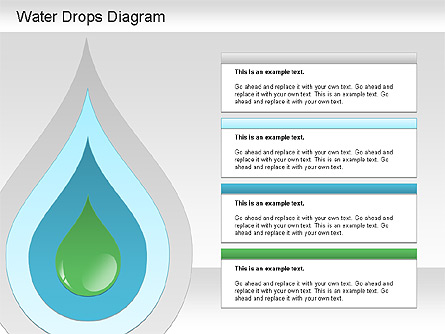 Water Drops Diagram for Presentations in PowerPoint and Keynote | PPT Star