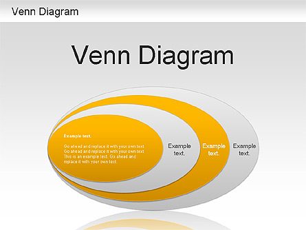 Venn Ellipse Diagram Presentation Template, Master Slide