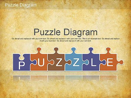 Jigsaw Diagram Presentation Template, Master Slide
