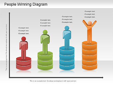 Winning Process Diagram Presentation Template, Master Slide