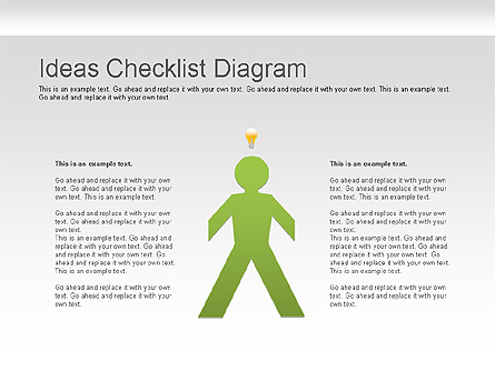 Ideas Checklist Diagram Presentation Template, Master Slide