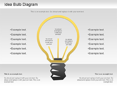 Idea Bulb Diagram Presentation Template, Master Slide