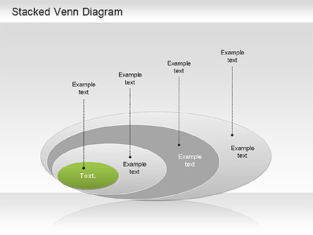 Stacked Venn Diagram Presentation Template, Master Slide