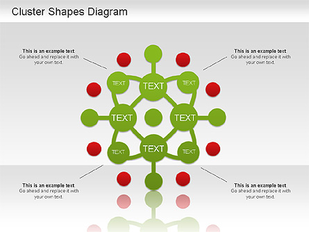 Cluster Shapes Diagram Presentation Template, Master Slide
