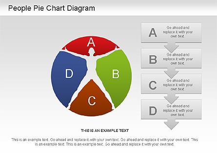 People Pie Chart Presentation Template, Master Slide