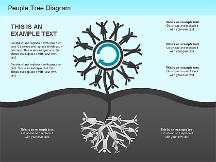 People Tree Diagram Presentation Template, Master Slide