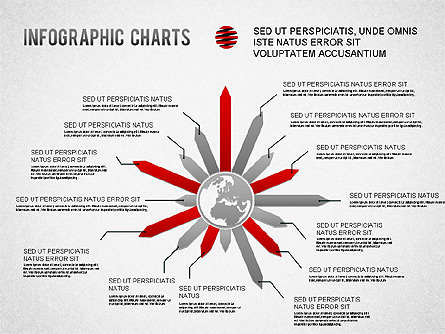 Infographics Charts Presentation Template, Master Slide