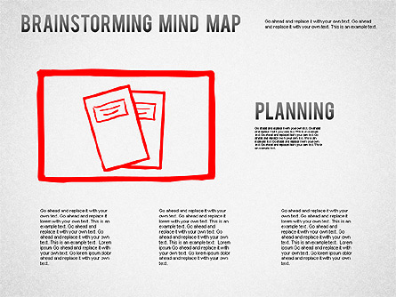 Brainstorming Mind Map Presentation Template, Master Slide