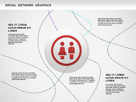 Social Network Diagram Presentation Template, Master Slide