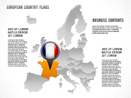 European Countries Flags Presentation Template, Master Slide