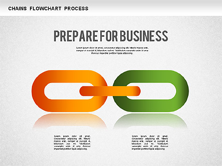 Chain Stage Diagram Presentation Template, Master Slide