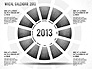 2013 PowerPoint Wheel Calendar slide 1