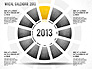 2013 PowerPoint Wheel Calendar slide 2