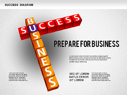 Business Success Diagram Presentation Template, Master Slide