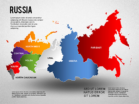 Russia Presentation Diagram Presentation Template, Master Slide