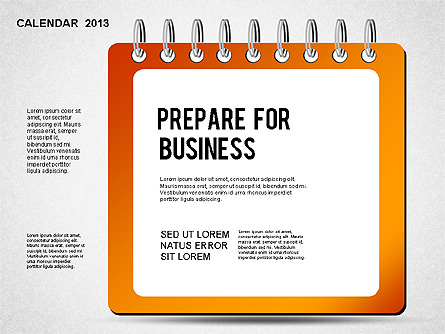 2013 Calendar Presentation Template, Master Slide