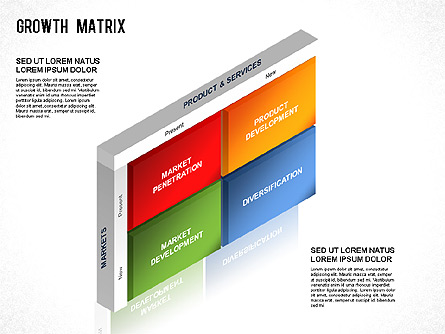 BCG Matrix Presentation Template, Master Slide