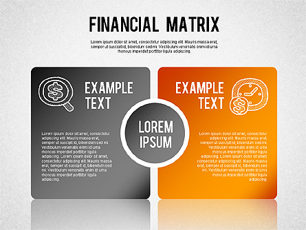 Financial Matrix Chart Presentation Template, Master Slide