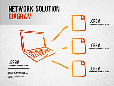 Automated Workflow Concept Diagram Presentation Template, Master Slide