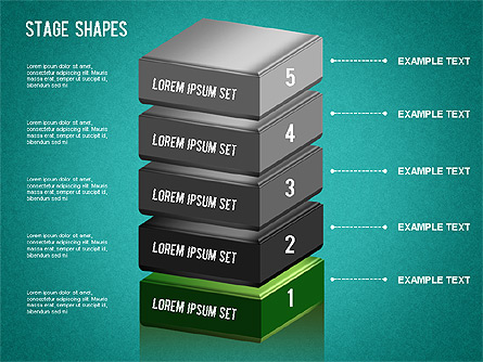 Stage Shapes Diagram for Presentations in PowerPoint and Keynote | PPT Star