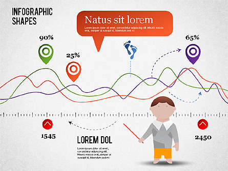 Infographics Shapes and Charts Presentation Template, Master Slide