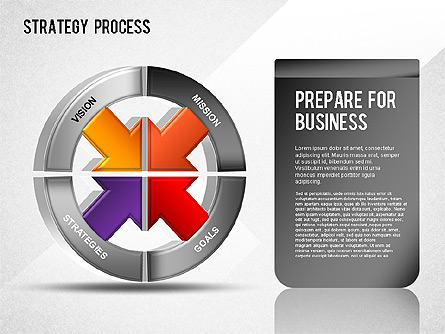 Strategy Process Presentation Template, Master Slide