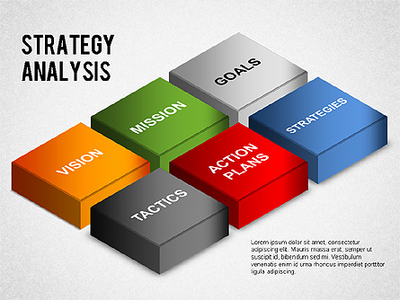Strategy Analysis Diagram Presentation Template, Master Slide