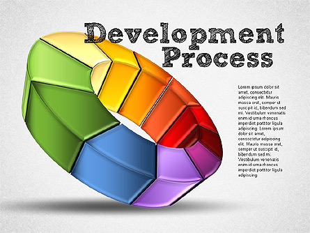 Development Stages Diagram Presentation Template, Master Slide